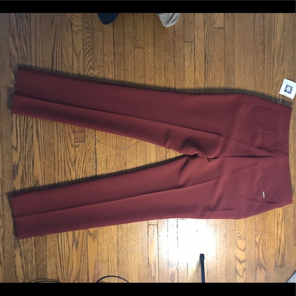 NWT Anne Klein Madder Brown Trouser Pants Sz 4 - Picture 5 of 11